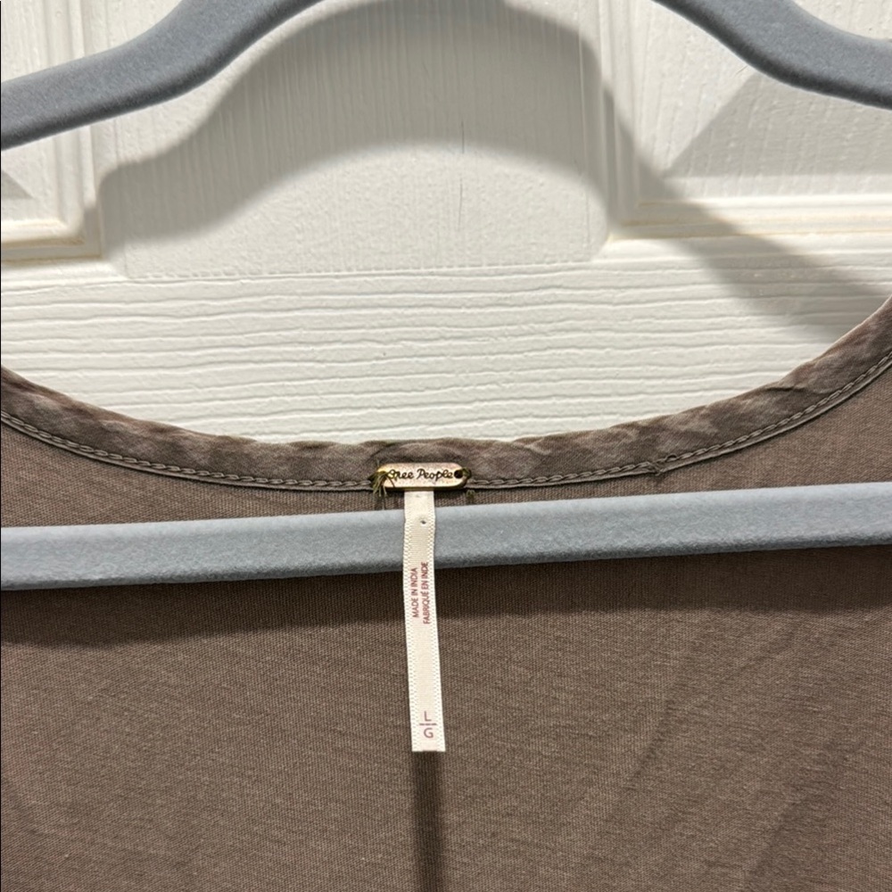 Free People Brown Sleeveless Tank Top‎ or mini with Asymmetrical Hem - Picture 6 of 12
